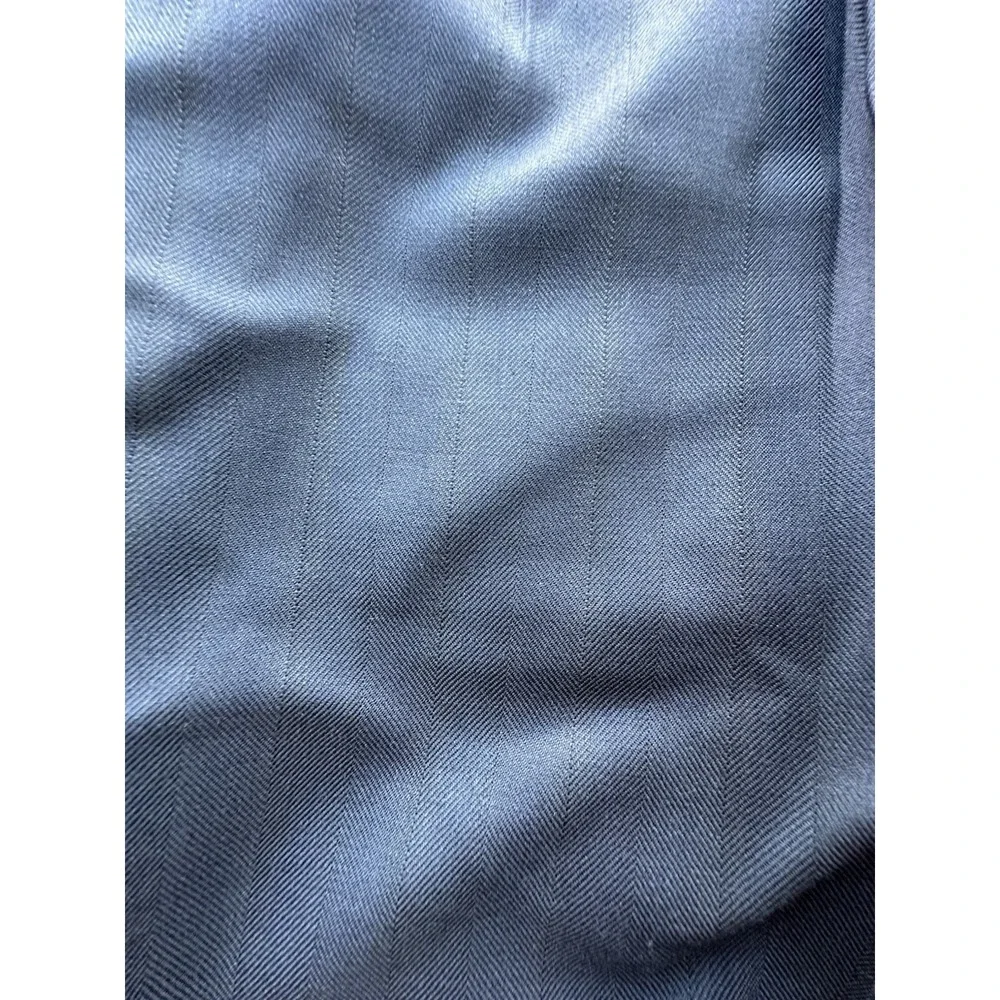 Roberta di Camerino Pants Mens Size 50 Dark Gray Striped Suit Pleated Pockets‎